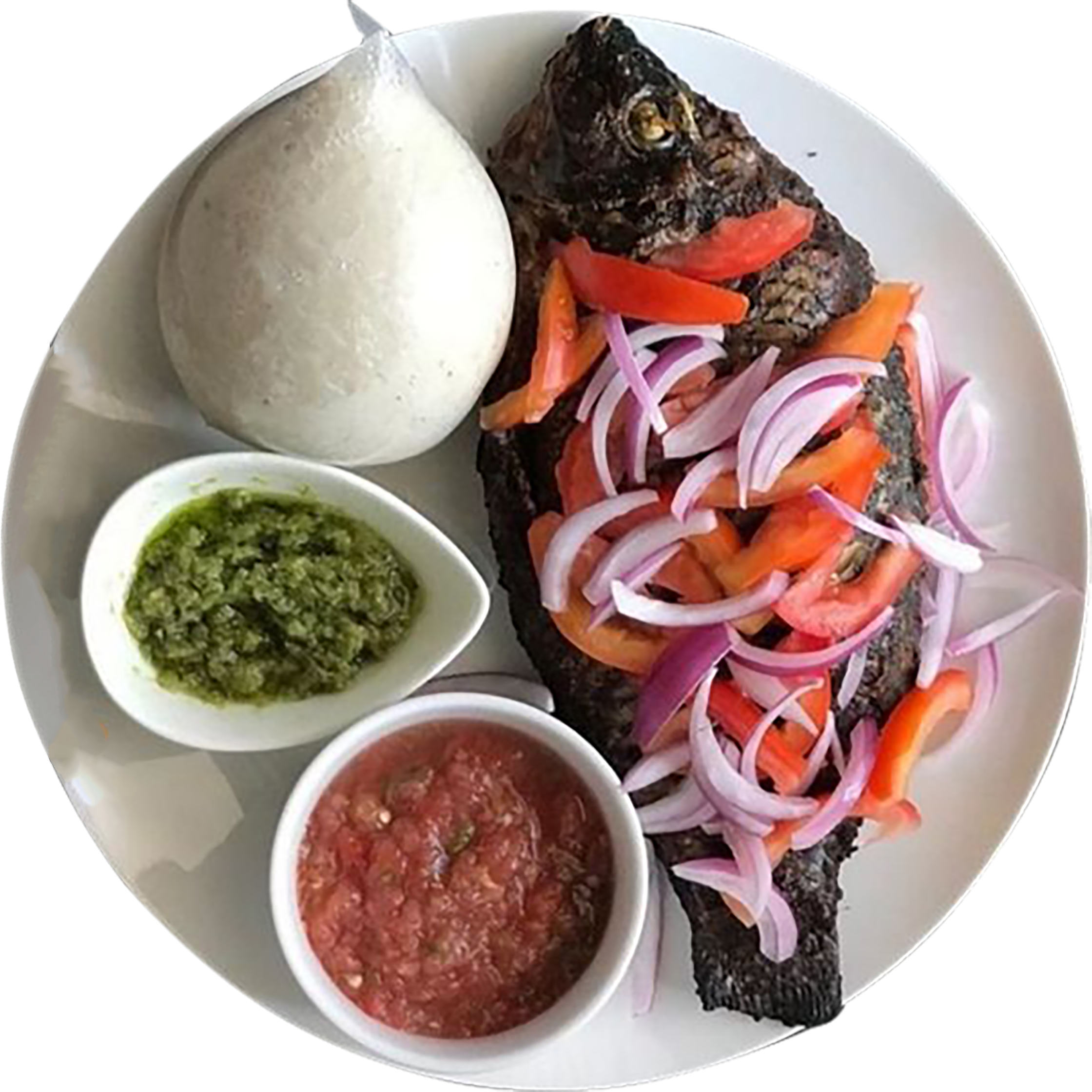 Banku and tilapia
